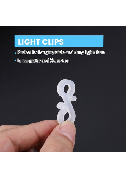 115 Adet Açık Hava Mini Oluk Kancaları, S Klips Askıları Noel Noel Buz Sarkıtı Peri Işıkları Kiremit Çatı (Yurt Dışından)