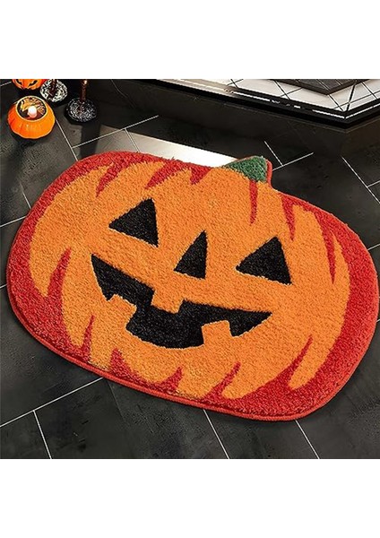 Banyo Dekoru Sonbahar Balkabağı Halıları Mikrofiber Olmayan Yıkanabilir Emici Halı Sonbahar Ev Dekorasyonu (Yurt Dışından)