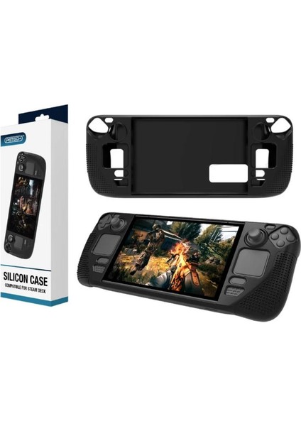 Steam Deck Koruyucu Kılıf Silikon Siyah Renk