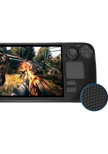 Steam Deck Koruyucu Kılıf Silikon Siyah Renk modelleri
