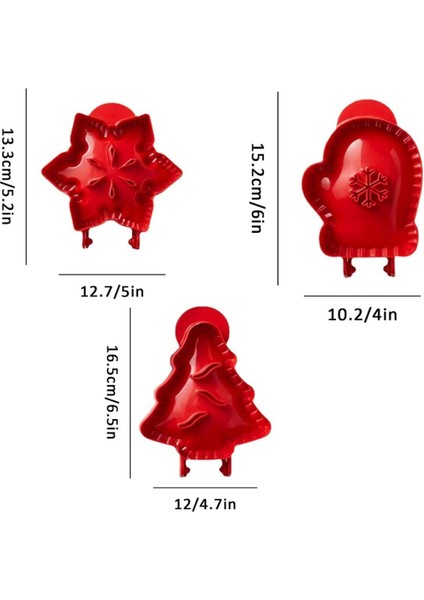 Paket Mini El Turta Cep Pres Seti, Klasik Bir Kalıp, Noel Için Hamur Pres Kalıbı (Yurt Dışından)