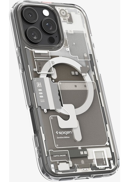 iPhone 16 Pro Kılıf Ultra Hybrid MagFit MagSafe özellikli Zero One Natural Titanium - ACS08137