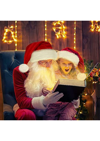 Noel Şapkası, Noel Baba Şapkası Yetişkinler Için Tatil Unisex Rahat Ekstra Kalın Kürk Noel Yeni Yıl Şenlikli (Yurt Dışından)