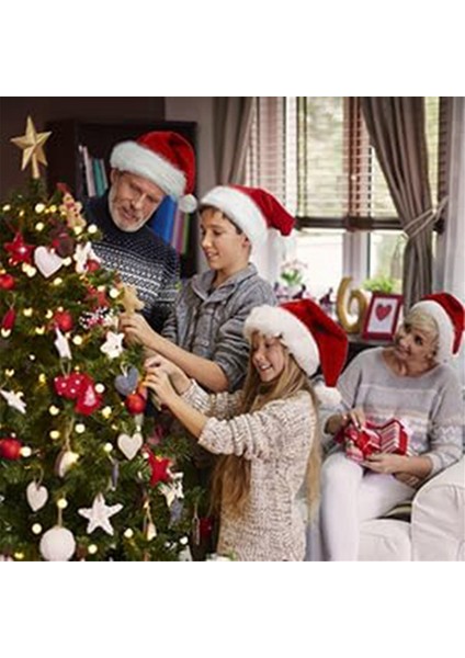 Noel Şapkası, Noel Baba Şapkası Yetişkinler Için Tatil Unisex Rahat Ekstra Kalın Kürk Noel Yeni Yıl Şenlikli (Yurt Dışından)