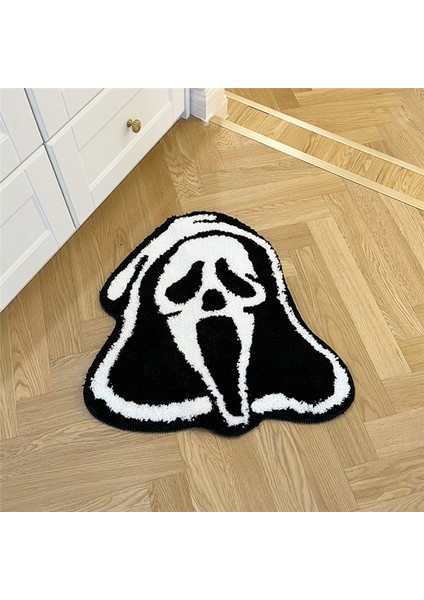 Ghostface Tufted Carpet Scream Movie Rug El Yapımı Kaymaz Yıkanabilir Mat Oda Dekoru Küçük Halılar Yatak Odası Için (Yurt Dışından)