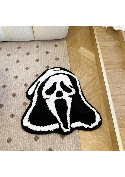 Ghostface Tufted Carpet Scream Movie Rug El Yapımı Kaymaz Yıkanabilir Mat Oda Dekoru Küçük Halılar Yatak Odası Için (Yurt Dışından)