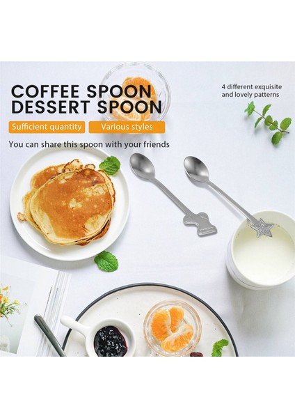 16 Adet Ev Için Noel Süslemeleri Paslanmaz Noel Kahve Kaşıkları Tatlı Kaşığı Sofra Takımı Mutfak Yeni Yıl Hediyeleri Gümüş (Yurt Dışından) indirimleri