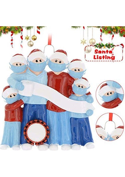 Süsleme Noel Ağacı Süslemeleri Kişiselleştirilmiş Süslemeler Ailesi-5 Kişilik (Yurt Dışından)