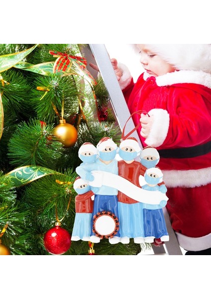 Süsleme Noel Ağacı Süslemeleri Kişiselleştirilmiş Süslemeler Ailesi-5 Kişilik (Yurt Dışından)