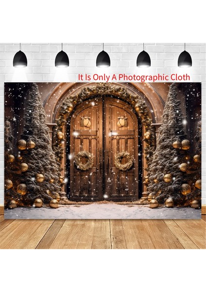 210CMX150CM Noel Arkaplan Bez Kapı Dekorasyonu Fotoğraf Stüdyosu Çocuk Fotoğrafçılığı Arkaplanları,b (Yurt Dışından)