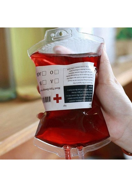 10 Adet 400ML Şeffaf Içecek Çantası 10X Çıkartmalarla Yeniden Kullanılabilir Kan Enerjisi Aksesuarları Cadılar Bayramı Süslemeleri (Yurt Dışından)