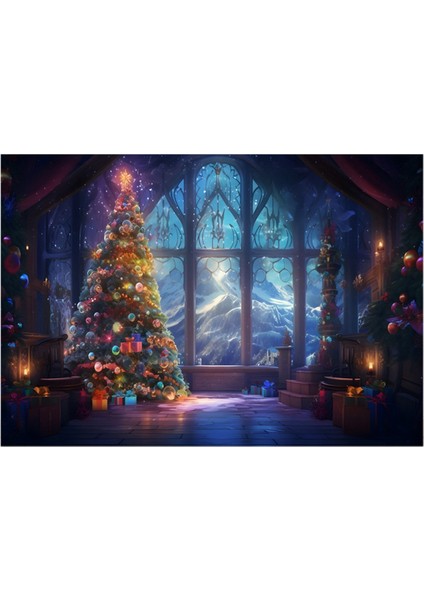 210X150CM Arkaplan Bezi Kış Noel Ağacı Çocuk Çok Amaçlı Fotoğraf Bezi,model 7981 (Yurt Dışından)