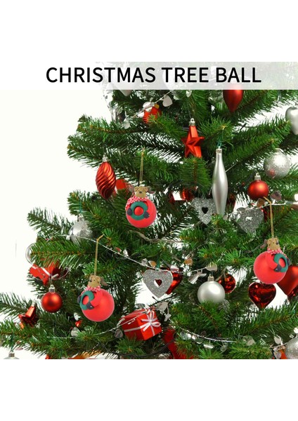 Noel Ağacı 3D Dekor Topları Noel Baba Asılı Süs Bauble Damla Kolye Noel Ev Hediye Süslemeleri (Yurt Dışından)