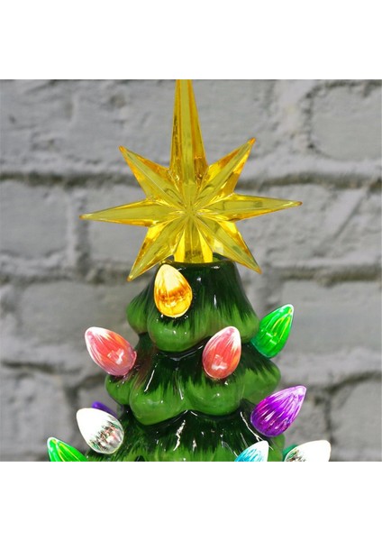 Noel Süslemeleri - 6.2 Inç Çok Renkli Işıklı Cüce Ağacı Küçük Mini Tatil Dekoru (Yurt Dışından) fırsatları