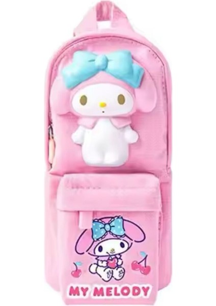 My Melody Çanta Şeklinde 3D Anti Stres Oyuncaklı Sanrio Pembe Kalem Kutu