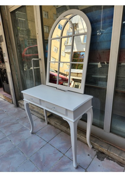 100 cm Çekmeceli Beyaz Dresuar & Ayna Takımı modelleri