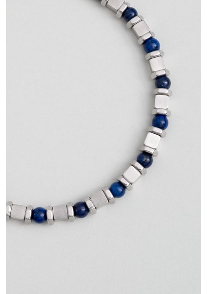 Lapis Taşlı 21 cm Çelik Erkek Bileklik fiyatları