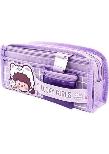 Büyük Kapasiteli, Leke Tutmaz Karikatür Kalem Kutusu (Yurt Dışından)