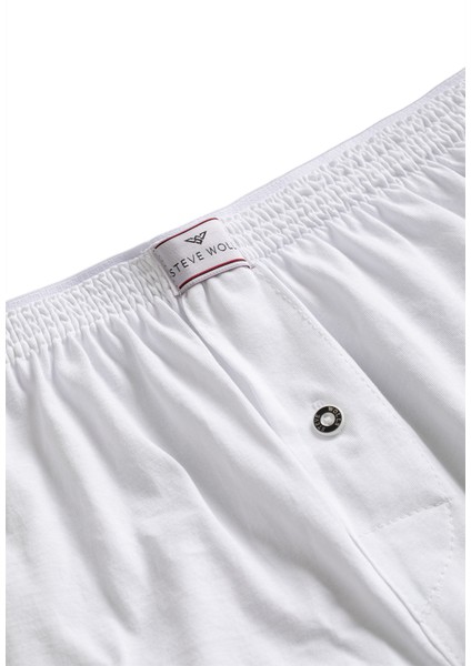 Erkek Beyaz 6’Lı Penye Boxer - 23701 fırsatları