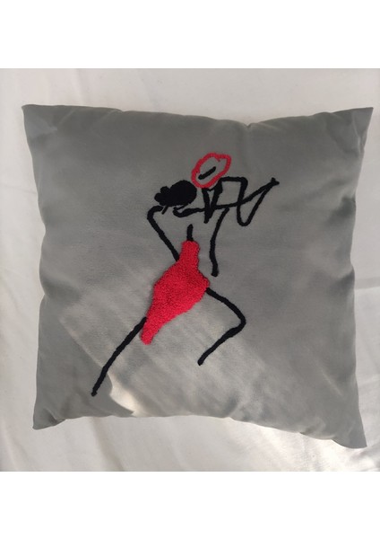 Dekoratif Yastıklar Değişik Desenli Panç Laişlendi