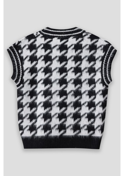 Summer Winter Club Kadın Şardonlu Polo Yaka Fitilli Kenarlı Kolsuz % 100 Ipek Süveter Kazayağı fiyatları