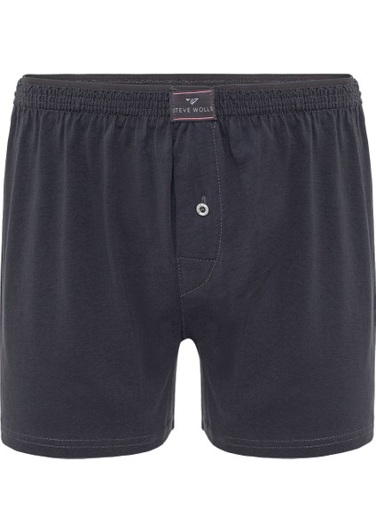 Erkek Antrasit 6’Lı Penye Boxer - 23701
