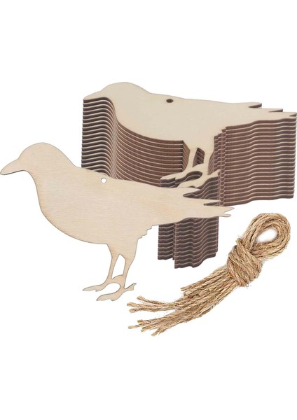 Bitirilmemiş Ahşap Kesikler Boş Ahşap Talaşları Cadılar I Şekilli Plaklar Parti Hediyesi Dekoratif Aksesuarlar Asılı (Yurt Dışından) fırsatları