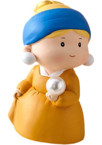 Ev Dekorasyonu Için Büyüleyici Reçine Kız Heykelciği (Yurt Dışından)