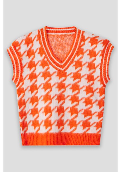 Summer Winter Club Kadın Şardonlu Polo Yaka Fitilli Kenarlı Kolsuz % 100 Ipek Süveter Kazayağı fiyatları