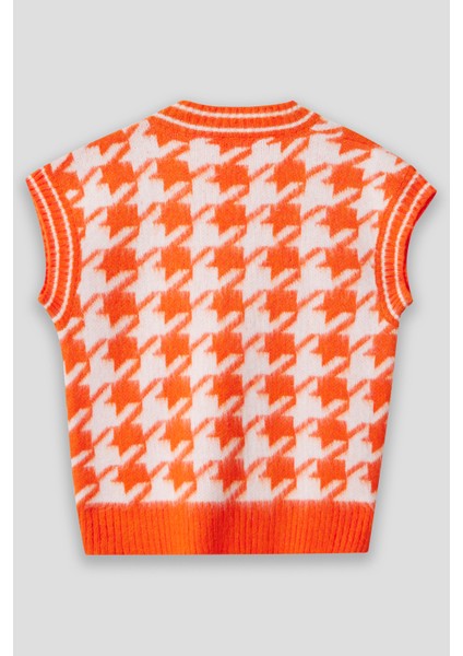 Summer Winter Club Kadın Şardonlu Polo Yaka Fitilli Kenarlı Kolsuz % 100 Ipek Süveter Kazayağı modelleri