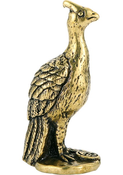 Pirinç Tavus Kuşu Süsü Vintage Tavus Kuşu Dekorasyonu Antik Tavus Kuşu Heykelciği (Yurt Dışından)