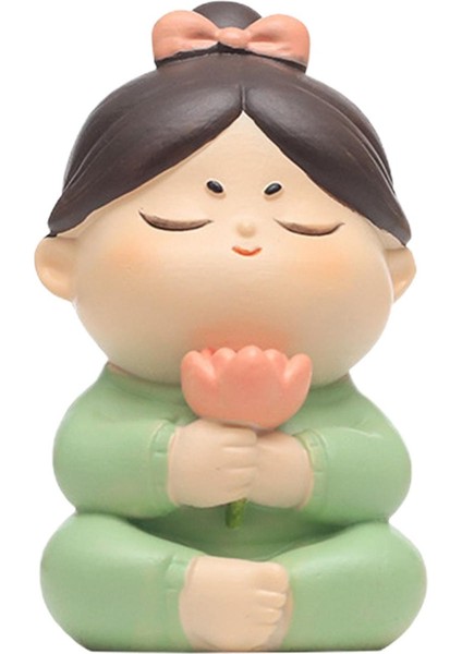 Reçine Figürinler Heykel Koleksiyonluk Orta Parçası Kız Heykeli Çiçekli (Yurt Dışından) indirimleri