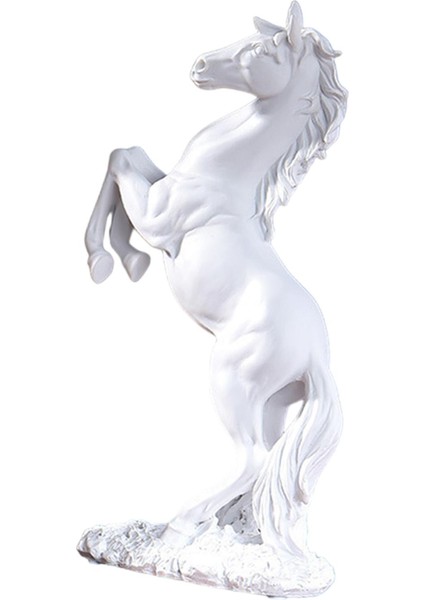 Reçine At Heykeli, At Figürü Masaüstü Süsü, Hayvan Koleksiyon Heykeli, Beyaz (Yurt Dışından) modelleri