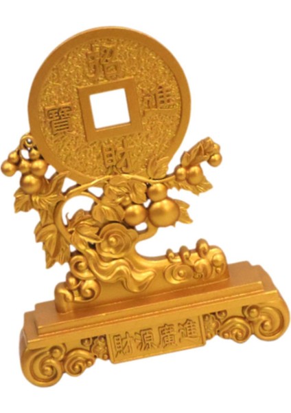 Zenginlik Heykelciği Iyi Şans Heykeli Parti Metal Süs Feng Shui Heykeli Kabaklarla (Yurt Dışından)