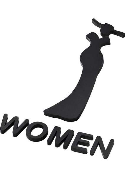 Wc Iş Dekoru Evrensel Kendinden Dekorasyonlu Pano Tuvalet Kadın M (Yurt Dışından)