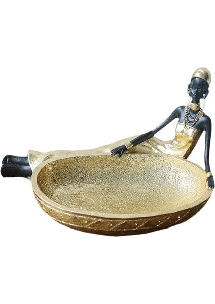 Giriş Apartmanı Için Afrika Heykelcik Kız Depolama Tepsi Heykeli (Yurt Dışından) fiyatları