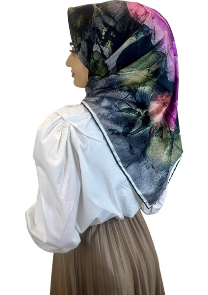 Quare Çiçek Desenli Rayon Eşarp 10701