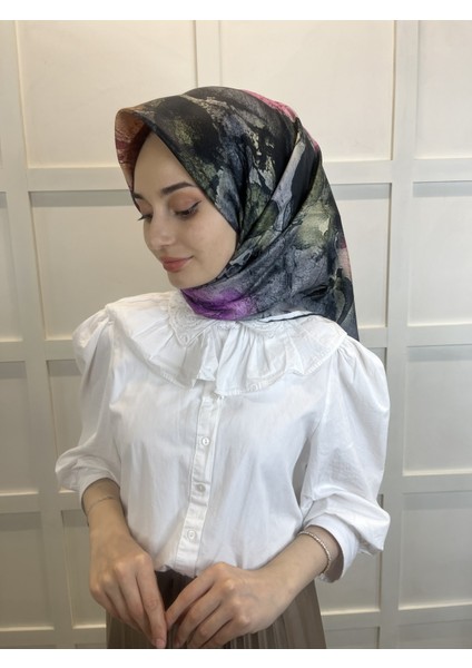 Quare Çiçek Desenli Rayon Eşarp 10701