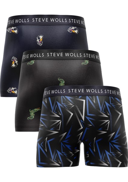 Erkek Karışık Desenli 3’Lü Boxer - 23655 indirimleri