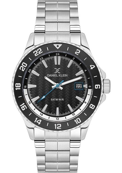 DK.1.13818-1 Submarine Tasarım Sabit Bezel Suya Dayanıklı Çelik Kaplama Metalik Renk Erkek Kol Saati