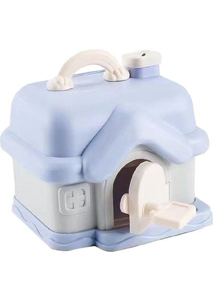 Cottage Piggy Bank Tasarruf Kavanozu Doğum Günü Festivali Hediyeleri Mavi (Yurt Dışından)