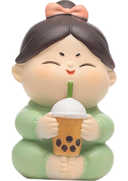 Reçine Figürinler Heykel Dolap Üstü Ev Kı Heykeli Sütlü Çay (Yurt Dışından) modelleri