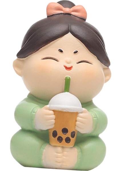 Reçine Figürinler Heykel Dolap Üstü Ev Kı Heykeli Sütlü Çay (Yurt Dışından) fırsatları