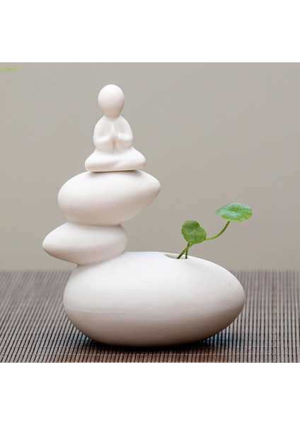 Buda Heykeli Çiçek Düzenlemesi Raf Masaüstü Hediye Meditasyon (Yurt Dışından) modelleri