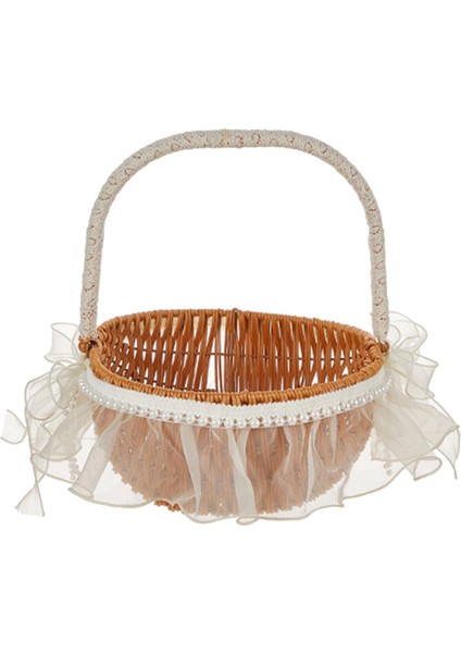 El Dokuma Çiçek Sepeti Fotoğraf Aksesuarları Hediye Sepeti Açı Ği Toplantısı Için Açık L (Yurt Dışından)