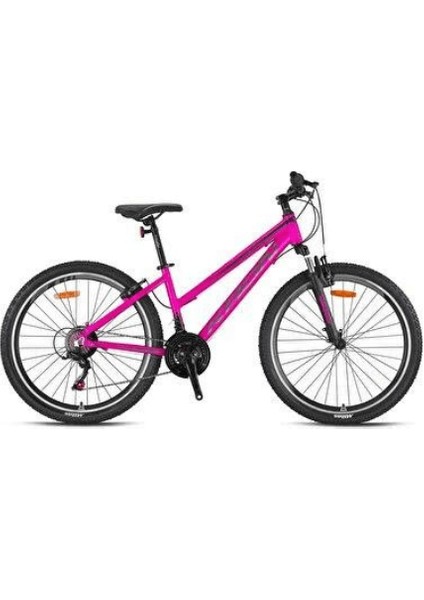 Xc 75 26 Mtb Lady 15\' 21 Vites V Disk Mat Pembe Mat Siyah / Füme