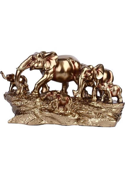 Fil Heykeli Ev Partisi Dekoru Ev Parçası Beş Kiş Aile Için Fil Dekorasyonu (Yurt Dışından) fırsatları