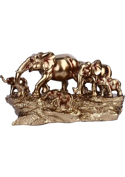 Fil Heykeli Ev Partisi Dekoru Ev Parçası Beş Kiş Aile Için Fil Dekorasyonu (Yurt Dışından) indirimleri