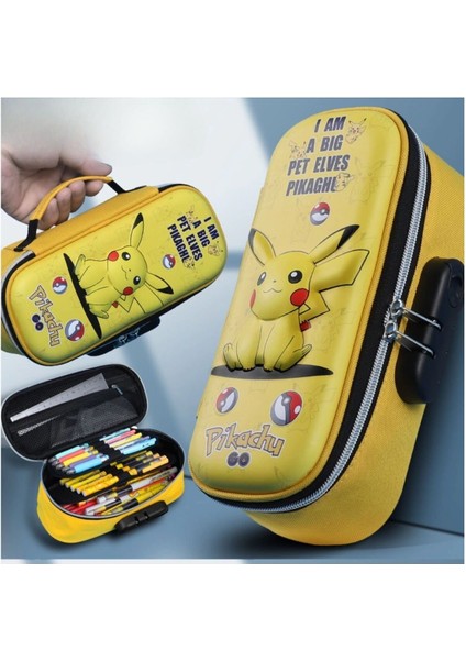 - Pokemon Büyük Boy Kilitlenebilir Kalem Kutusu