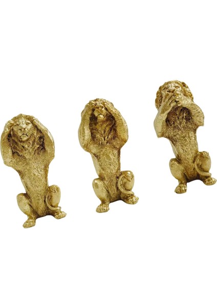 3 Heykeli Reçine El I Heykeli Dolap Raf Altın (Yurt Dışından)